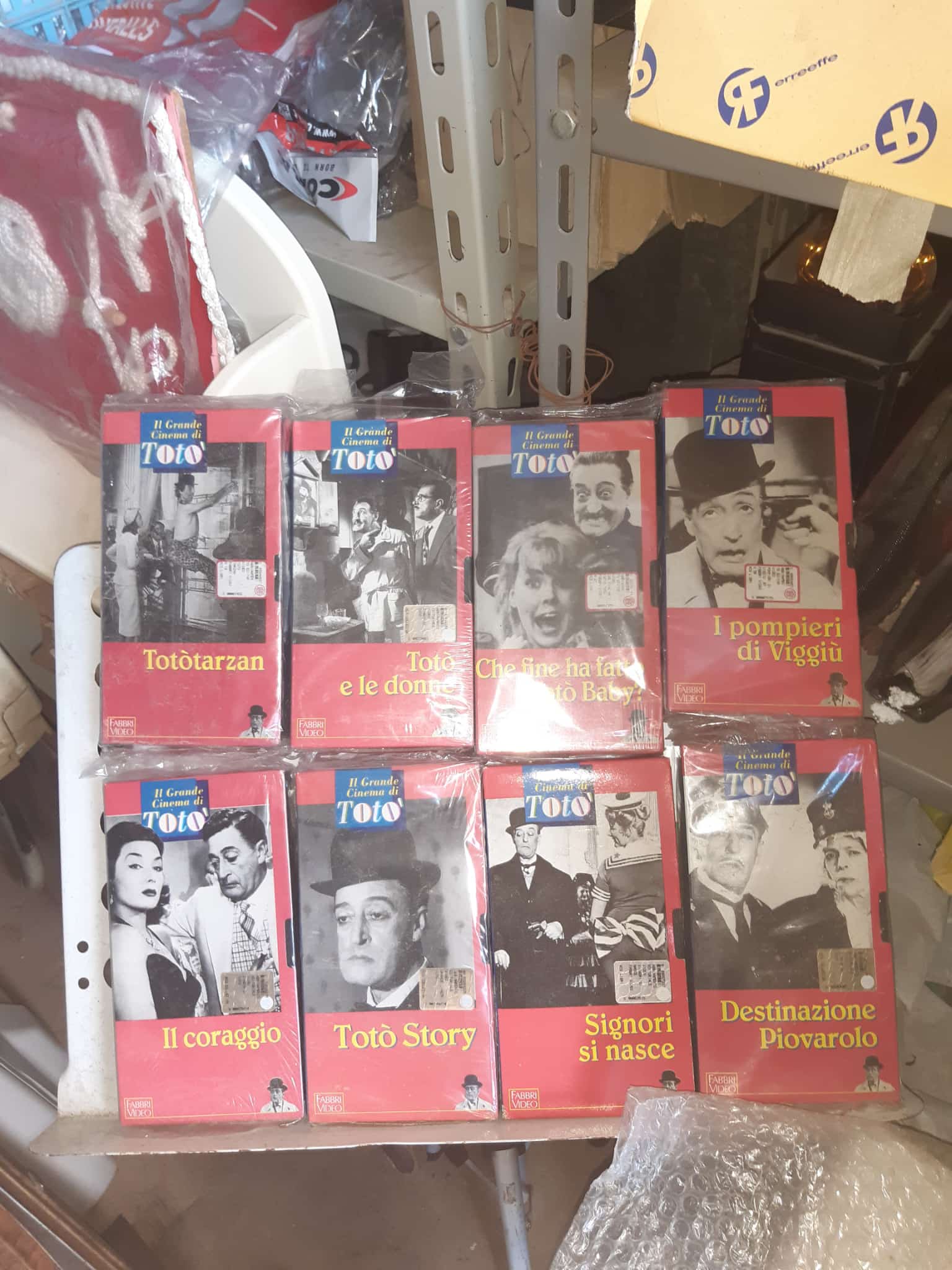 Selección de cintas VHS de Totò