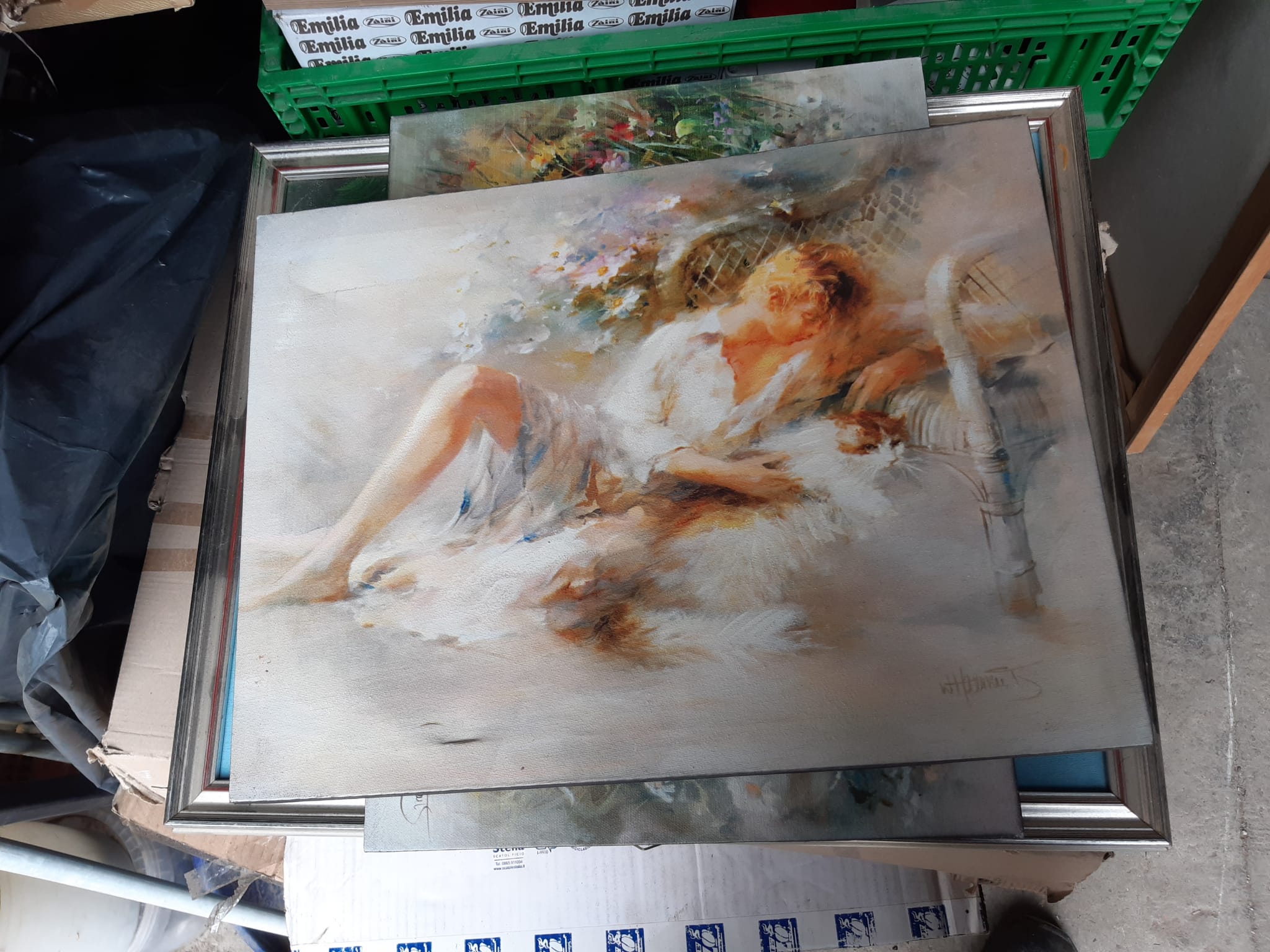 Pintura abstracta clara