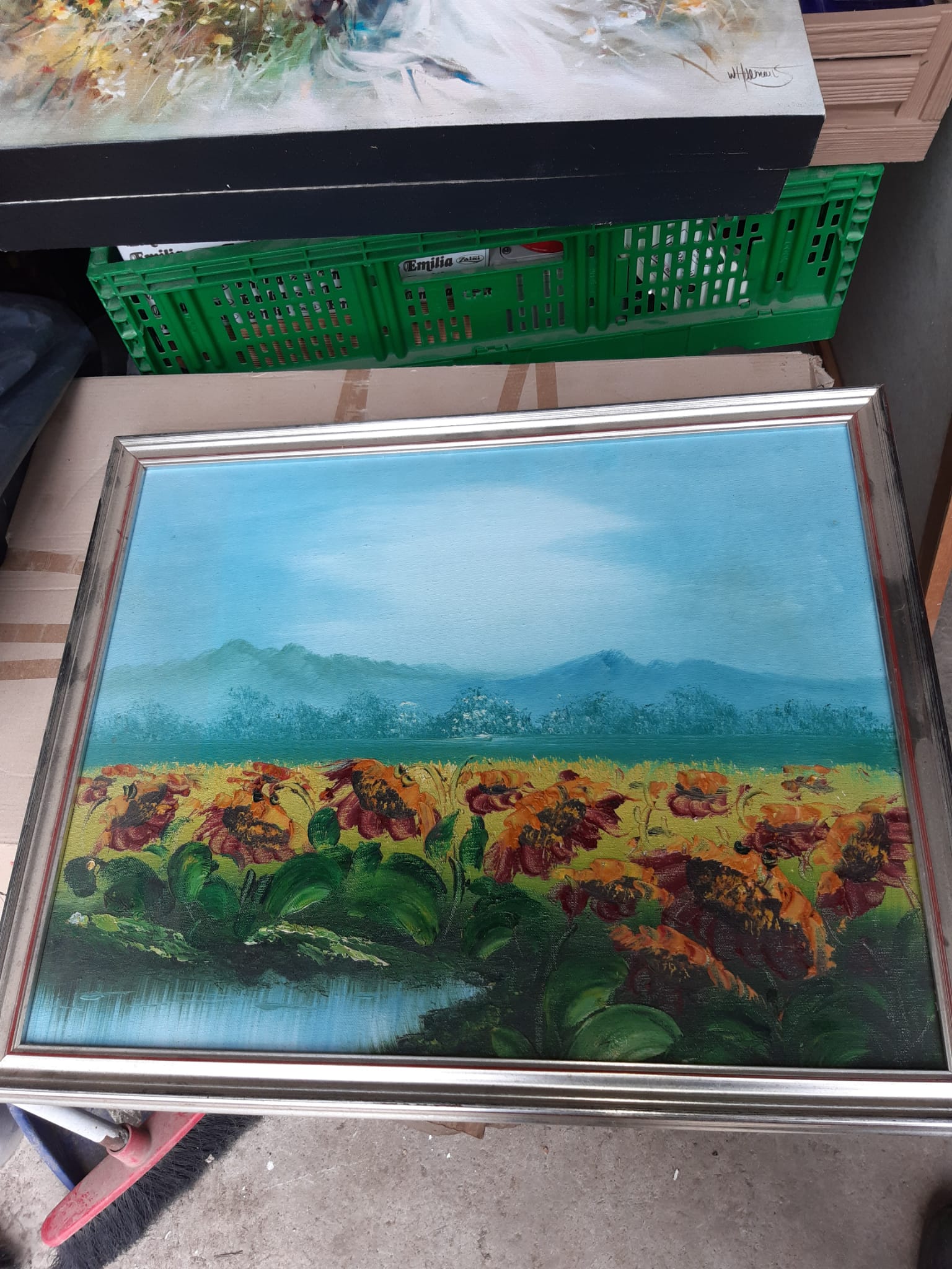 Cuadro de girasoles